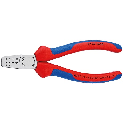 Knipex 97 62 145 A Crimping Pliers for end sleeves (ferrules)
