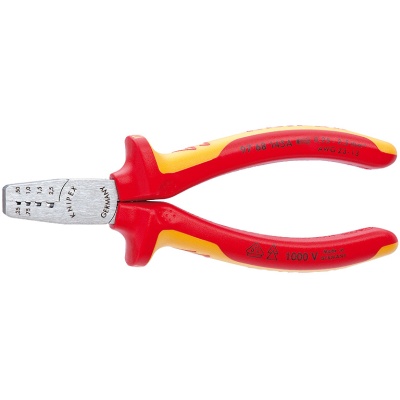 Knipex 97 68 145 A Crimping Pliers for end sleeves (ferrules) VDE