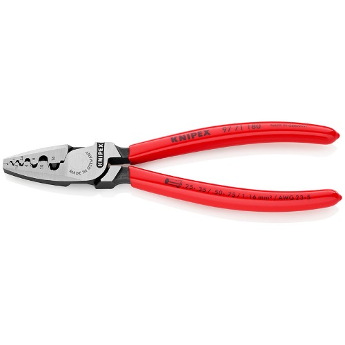 Knipex 97 71 180 Crimping Pliers for end sleeves (ferrules)