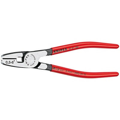 Knipex 97 81 180 Crimping Pliers for end sleeves (ferrules) with front loading