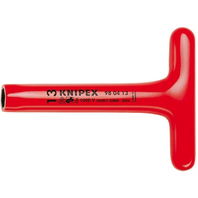 Knipex 98 04 08 Dopsleutel met T-greep gesoleerd, 8 mm