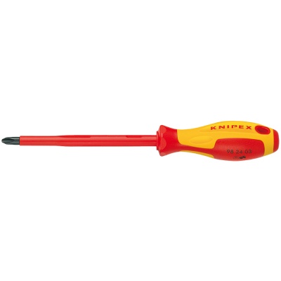Knipex 98 24 00 Screwdriver for cross recessed screws Phillips VDE, PH0
