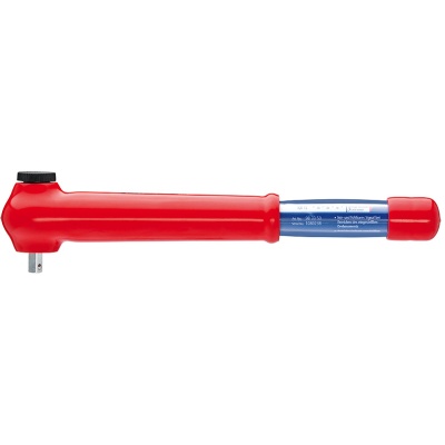 Knipex 98 33 50 Torque Wrench with driving square, reversible, 5 - 50 Nm