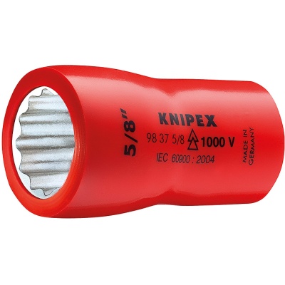 Knipex 98 37 5/16" 12-Point Socket with internal square 3/8", 5/16"