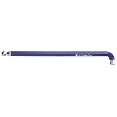 PB Swiss Tools 2212.L 10 BL Hex key long with ball-end, short tip, 10 mm, blue