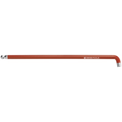 PB Swiss Tools 2212.L 6 RE Hex key long with ball-end, short tip, 6 mm, red
