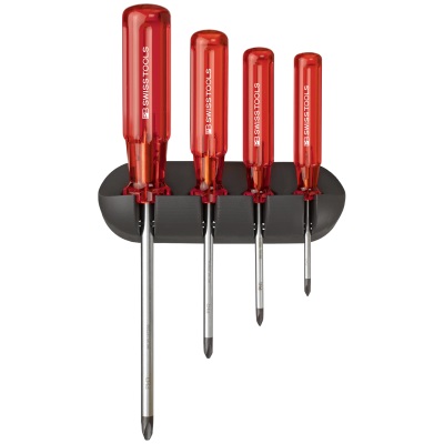 PB Swiss Tools 242 Classic screwdriverset in holder, Phillips PH0 to PH3