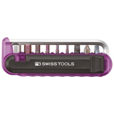 PB Swiss Tools 470.Purple BikeTool, handige compacte fietstool, paars