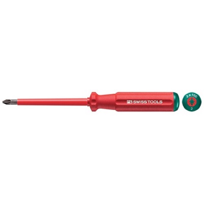 PB Swiss Tools 5180.1-80 VDE screwdriver PlusMinus (slotted/Pozidriv) size #1