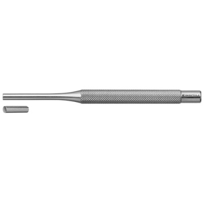 PB Swiss Tools 715.1 Parallel pin punch, knurled, flat tip, 1 mm