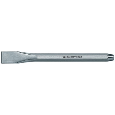 PB Swiss Tools 805.25 Flat chisel, octagonal shaft, chrome plated, 25 mm