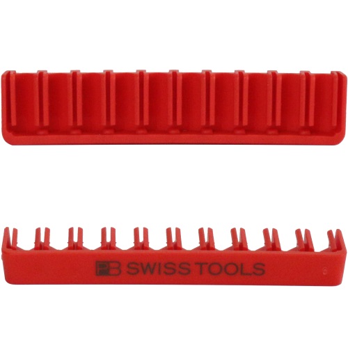 PB Swiss Tools 970.Leer BitBlock leeg voor 10 bits C6 of E6, rood