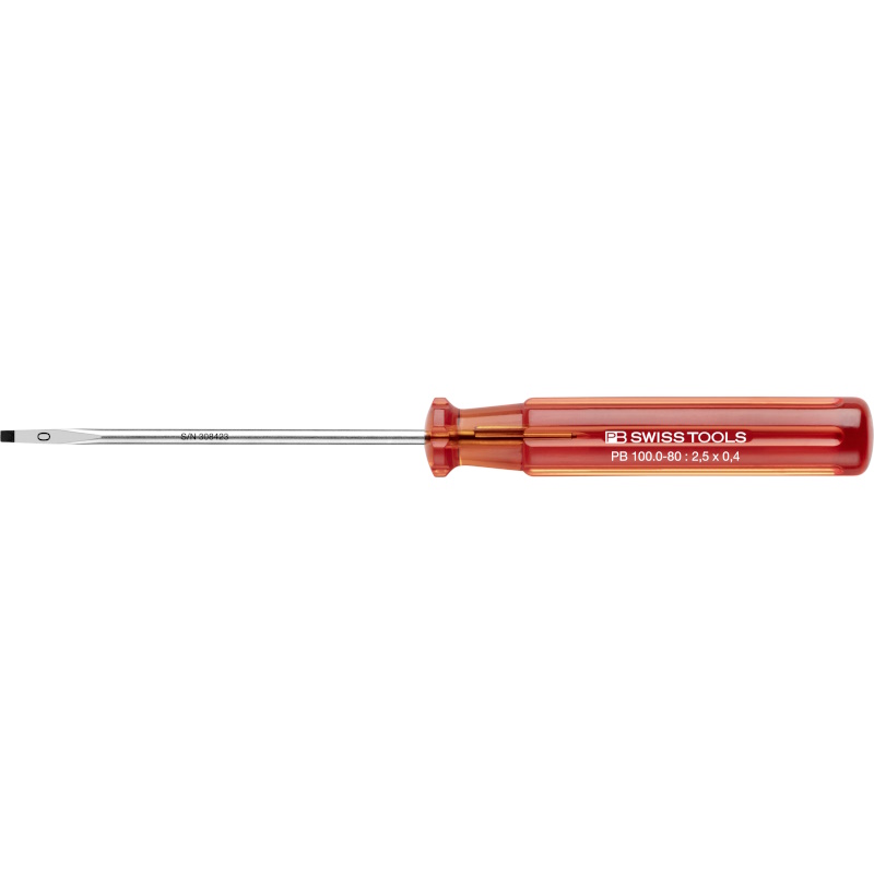 PB Swiss Tools 100.0-80 Classic screwdriver for slotted screws size 0
