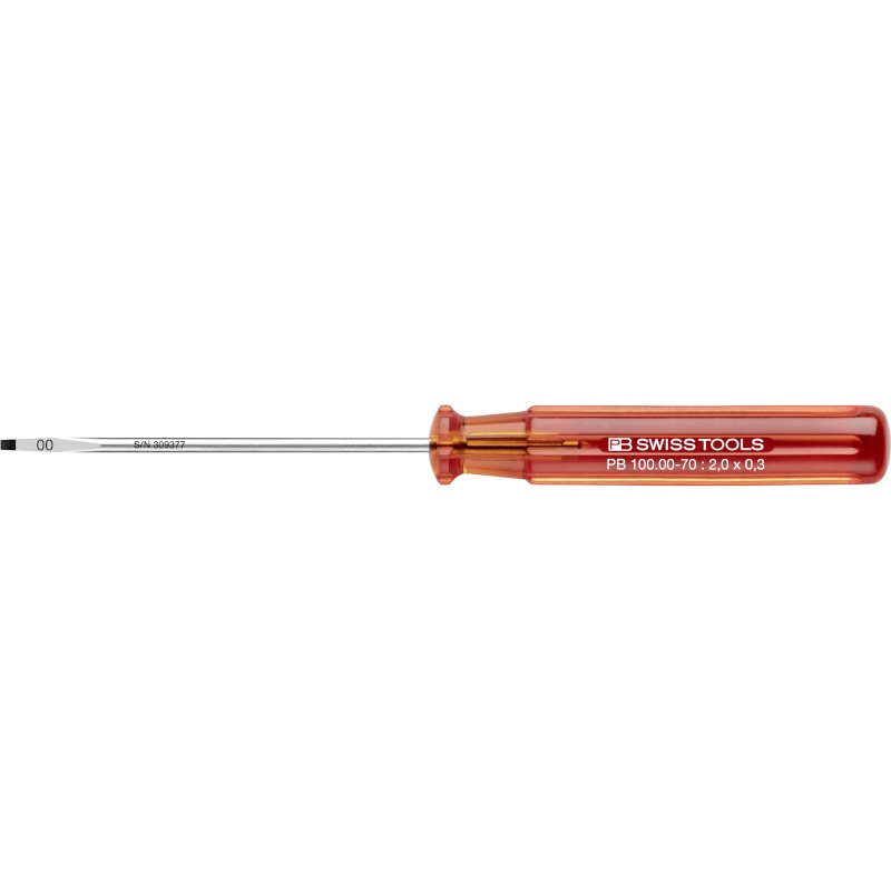 PB Swiss Tools 100.00-70 Classic screwdriver for slotted screws size 00