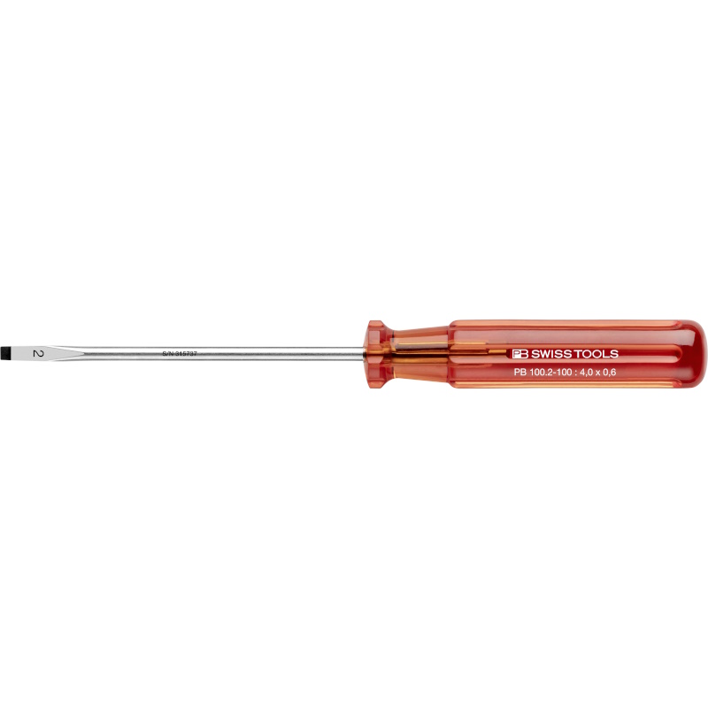 PB Swiss Tools 100.2-100 Classic screwdriver for slotted screws size 2