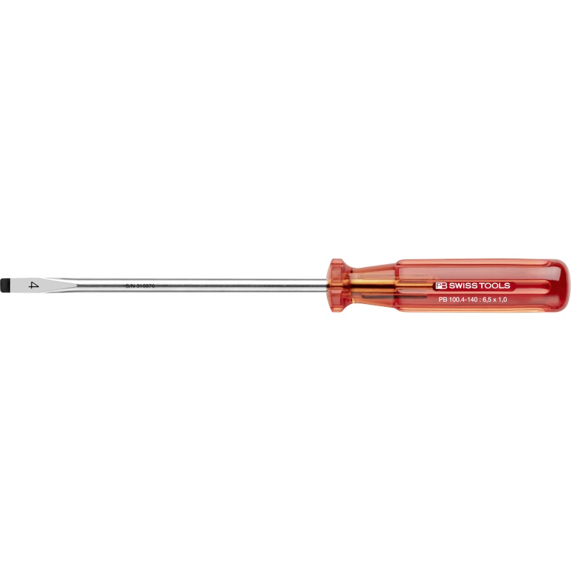 PB Swiss Tools 100.4-140 Classic screwdriver for slotted screws size 4
