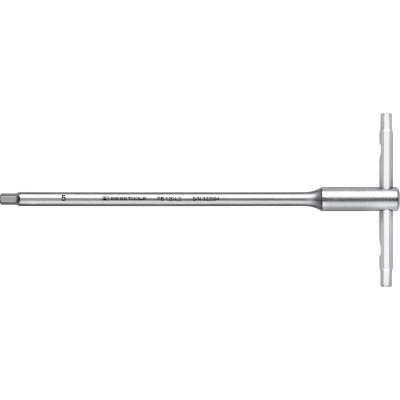 PB Swiss Tools 1204.5 Schraubendreher mit T-Griff, Inbus, 5 mm