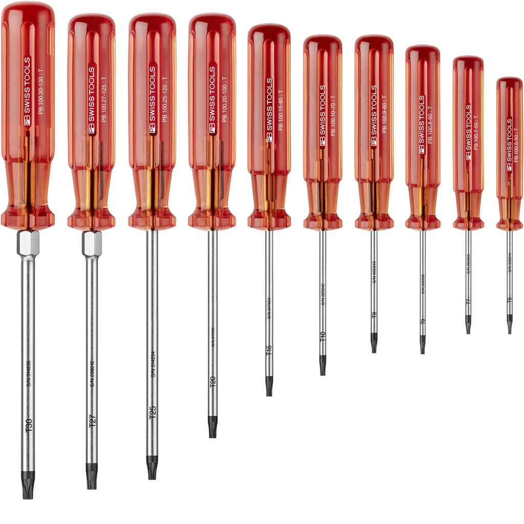 PB Swiss Tools 1402 Classic screwdriverset, Torx, 10 pieces