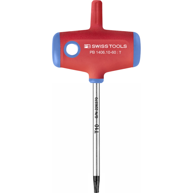 PB Swiss Tools 1406.10-60 T-handle screwdriver, Torx, size T10