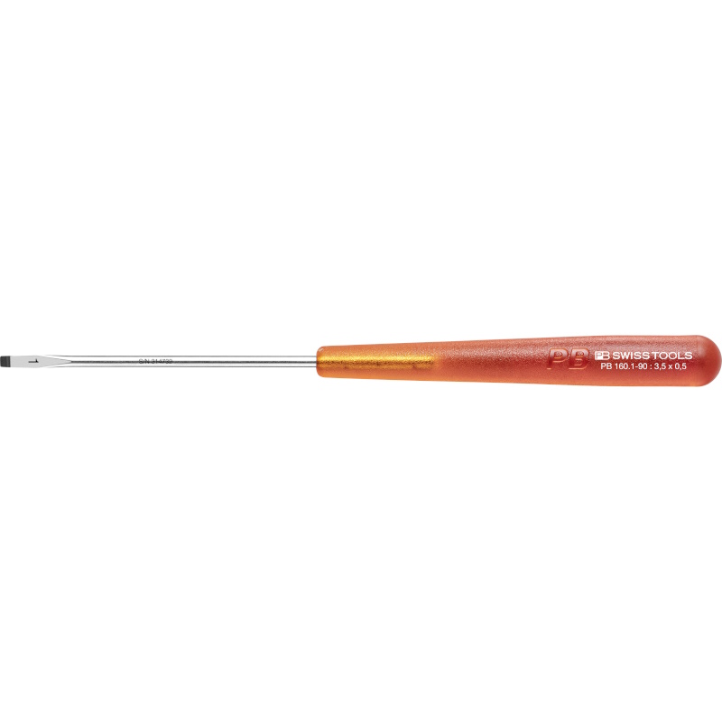 PB Swiss Tools 160.1-90 Electronics screwdriver for slotted screws, size 1