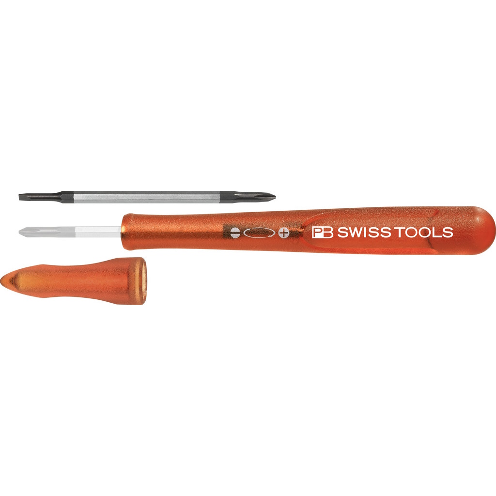 PB Swiss Tools 168.0-30 Screwdriver with interchangeable blade, Slotted / Phillips, size 0