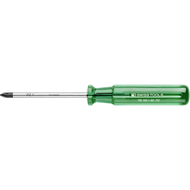 PB Swiss Tools 192.1-80 Classic screwdriver, Pozidriv size 1, blade 80 mm