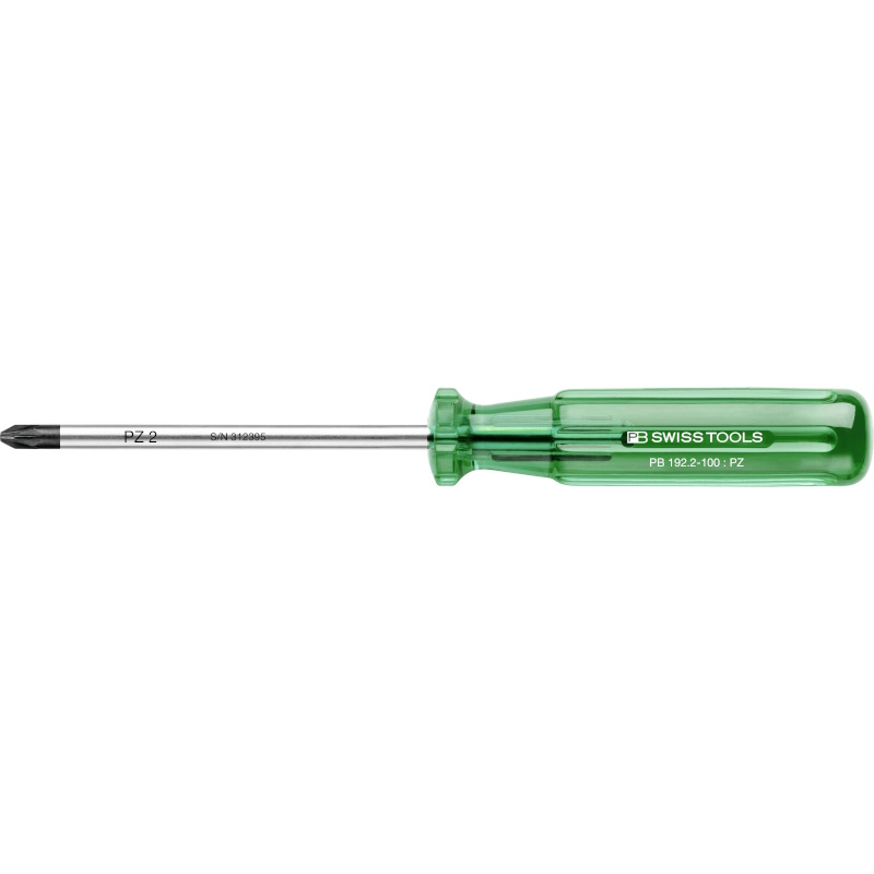 PB Swiss Tools 192.2-100 Classic screwdriver, Pozidriv size 2, blade 100 mm