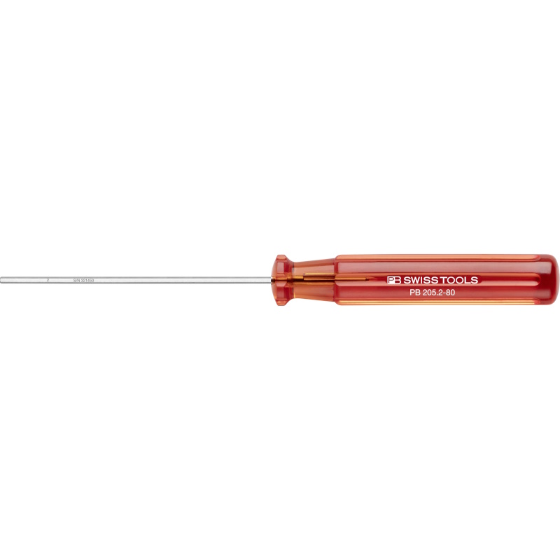 PB Swiss Tools 205.2-80 Classic screwdriver, Inbus 2 mm
