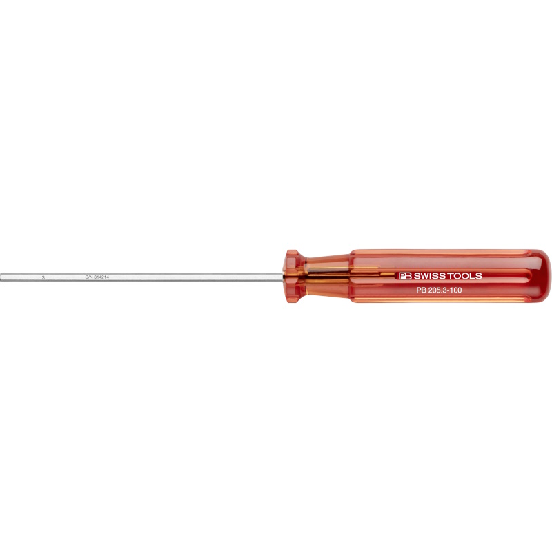 PB Swiss Tools 205.3-100 Classic screwdriver, Inbus 3 mm