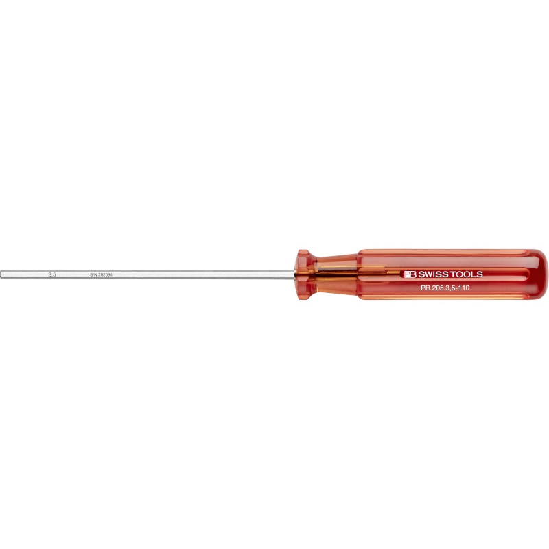 PB Swiss Tools 205.3,5-110 Classic screwdriver, Inbus 3,5 mm