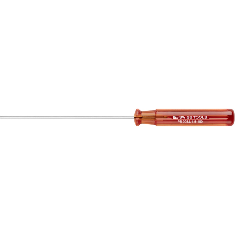 PB Swiss Tools 205.L 1,5-100 Classic screwdriver extra long, Inbus 1,5 mm