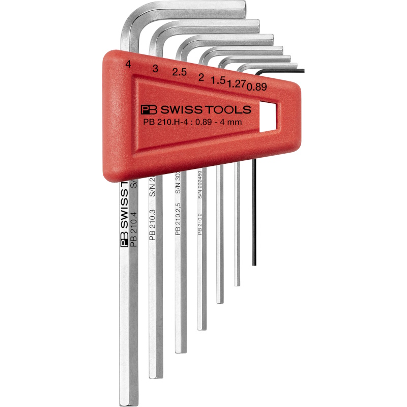 PB Swiss Tools 210.H-4 Winkelschlsselsatz in Halter, Inbus 0,89 bis 4 mm