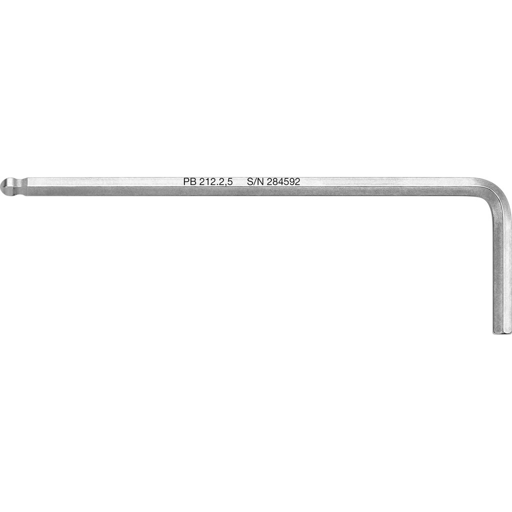PB Swiss Tools 212.2,5 L-key, Inbus with ball end, 2,5 mm