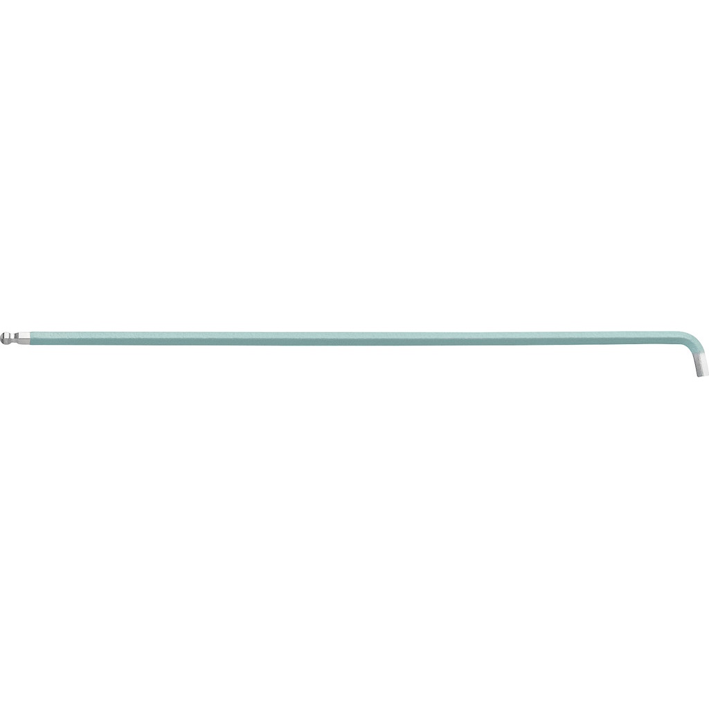 PB Swiss Tools 2212.L 1,5 LG Winkelschlssel lang mit Kugelkopf, kurze Schenkel, 1,5 mm, hell grn