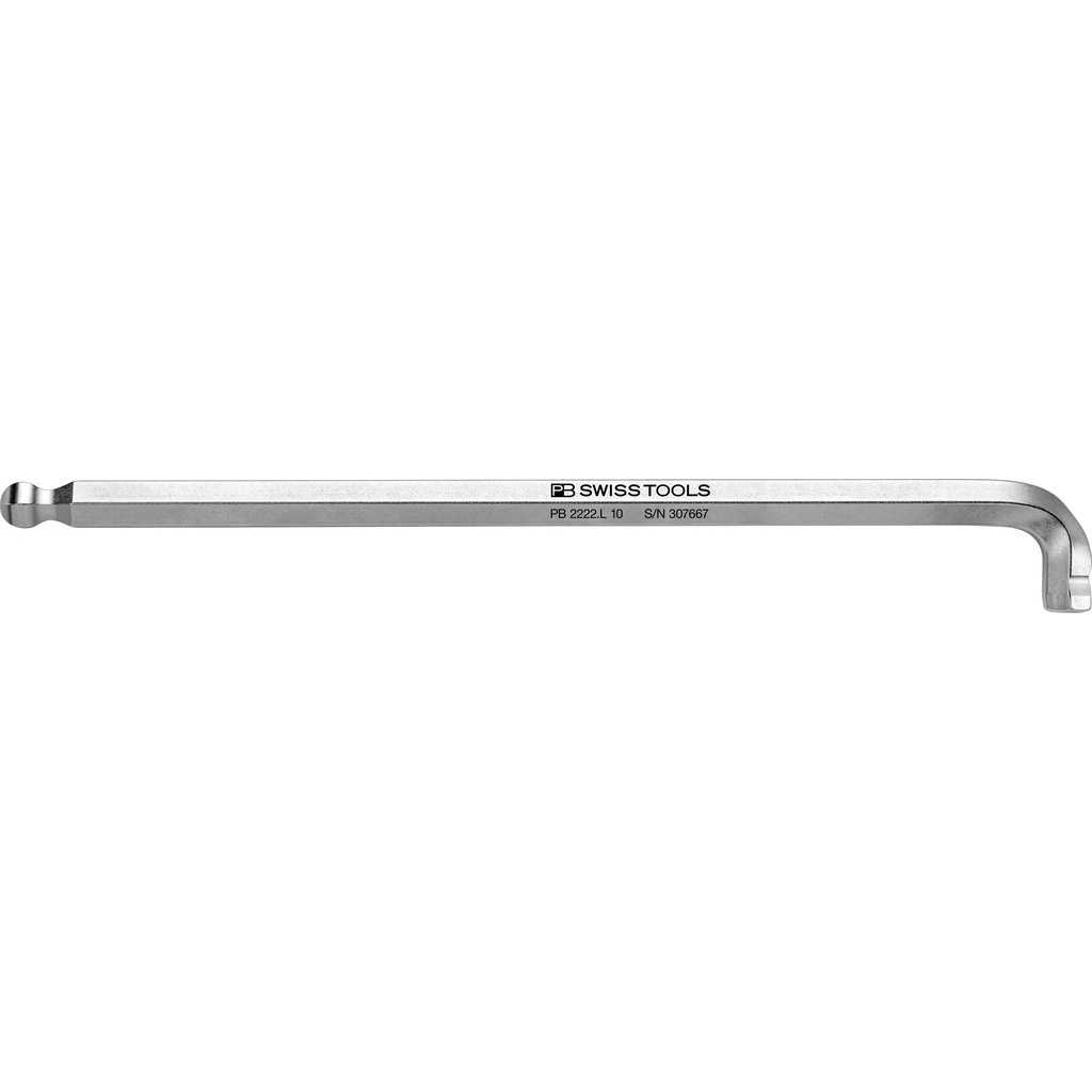 PB Swiss Tools 2222.L 10 Hex key L-wrench, long, 90-100, 10 mm
