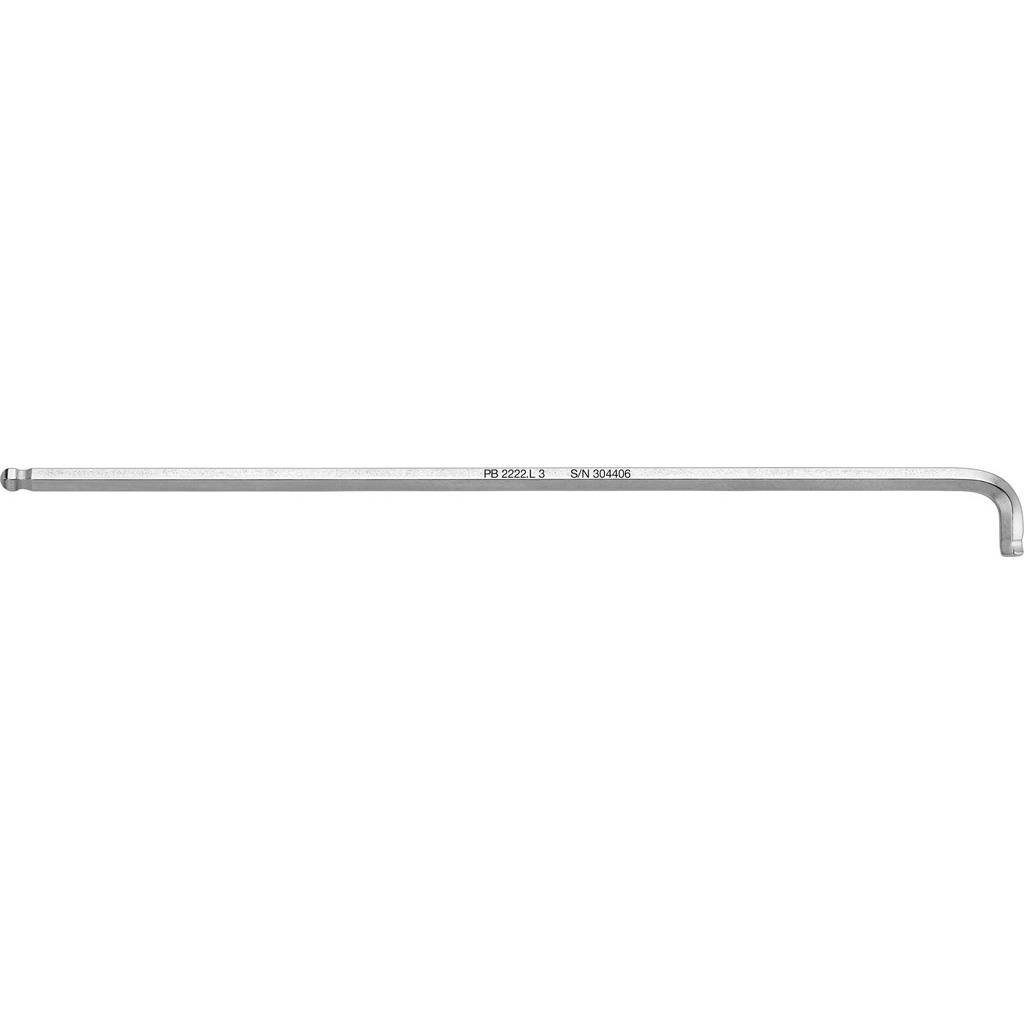 PB Swiss Tools 2222.L 3 Hex key L-wrench, long, 90-100, 3 mm