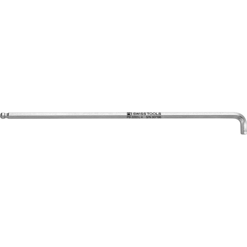 PB Swiss Tools 2222.L 4 Hex key L-wrench, long, 90-100, 4 mm
