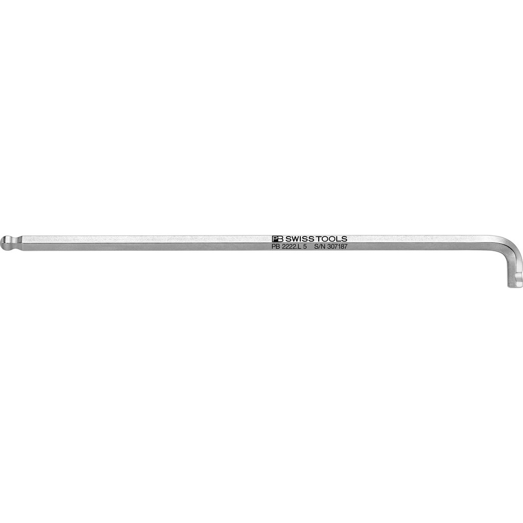 PB Swiss Tools 2222.L 5 Hex key L-wrench, long, 90-100, 5 mm