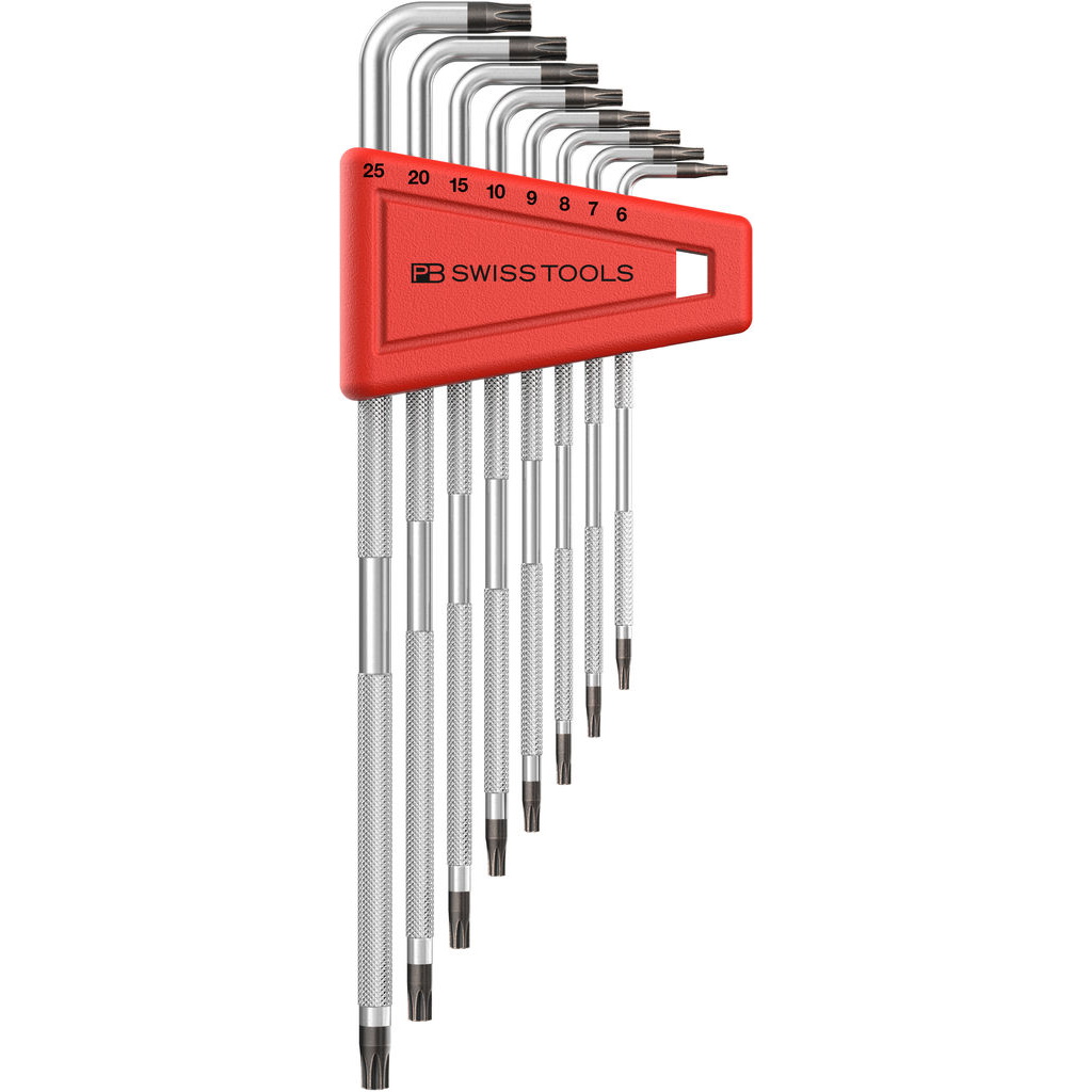 PB Swiss Tools 3411.H 6-25 Safety Torx key set long, T6 to T25