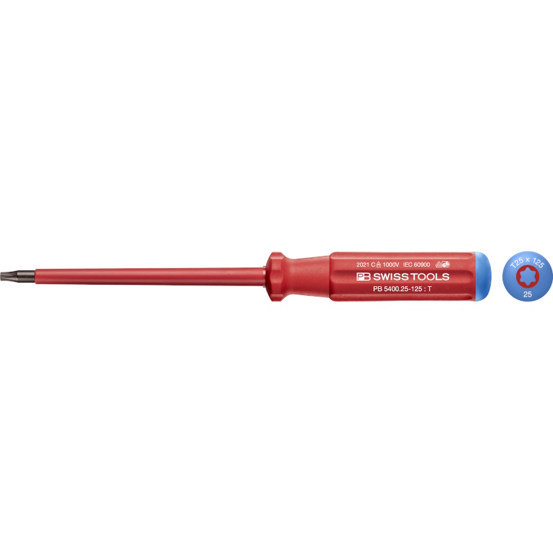 PB Swiss Tools 5400.25-125 Classic VDE screwdriver Torx size T25