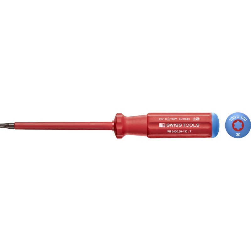 PB Swiss Tools 5400.30-130 Classic VDE screwdriver Torx size T30