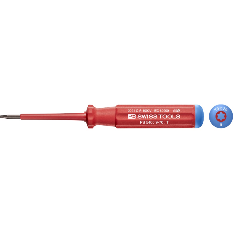 PB Swiss Tools 5400.9-70 Classic VDE screwdriver Torx size T9