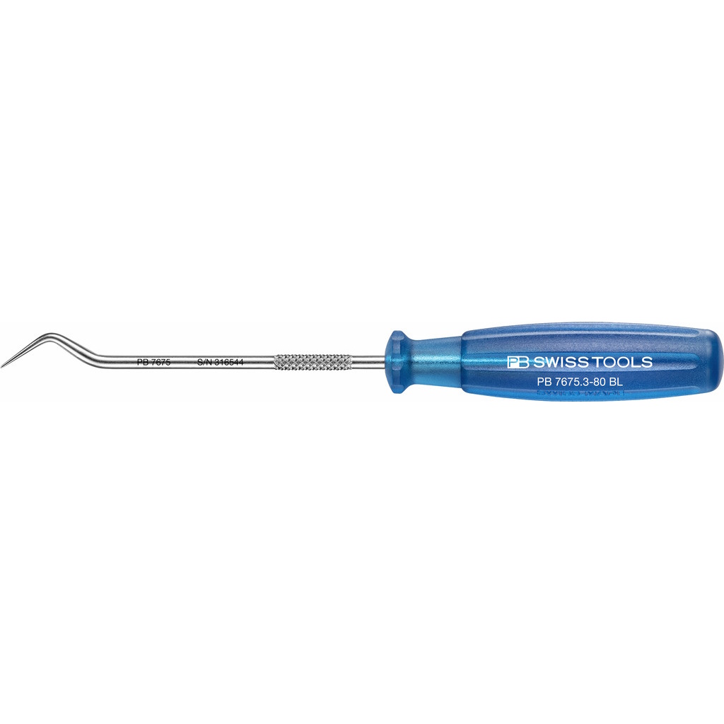 PB Swiss Tools 7675.3-80 BL Picktool with double bend