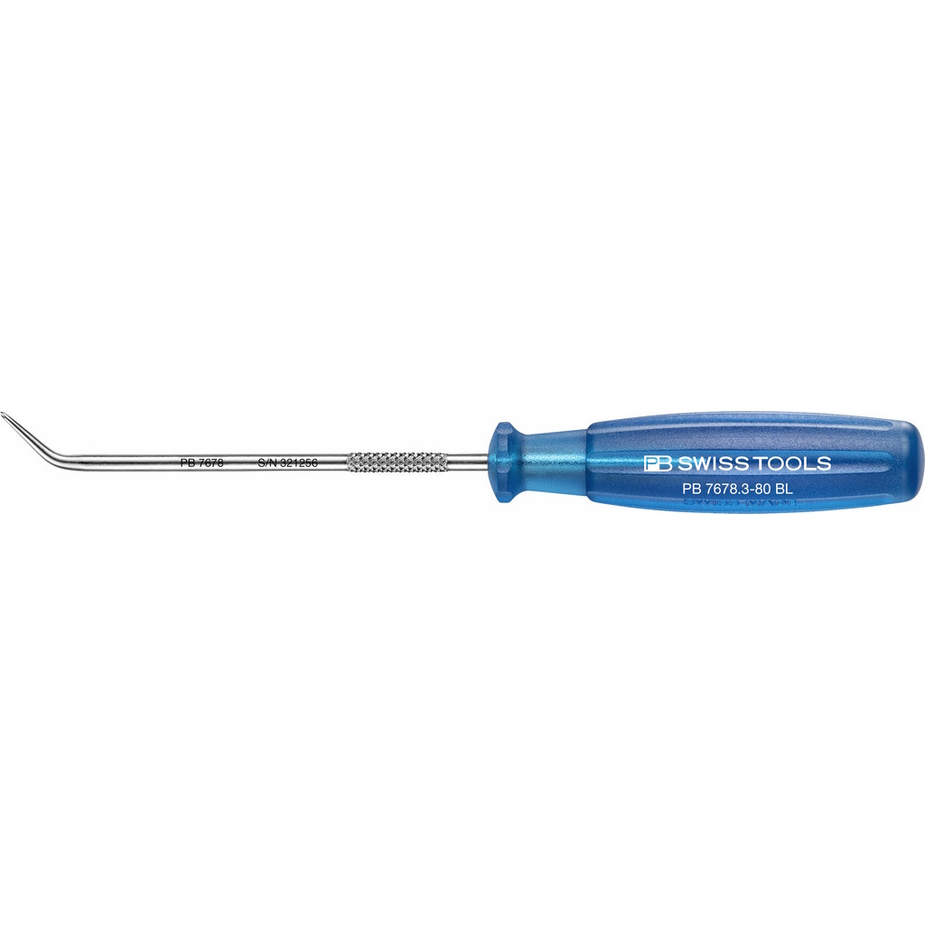 PB Swiss Tools 7678.3-80 BL Picktool with double bend