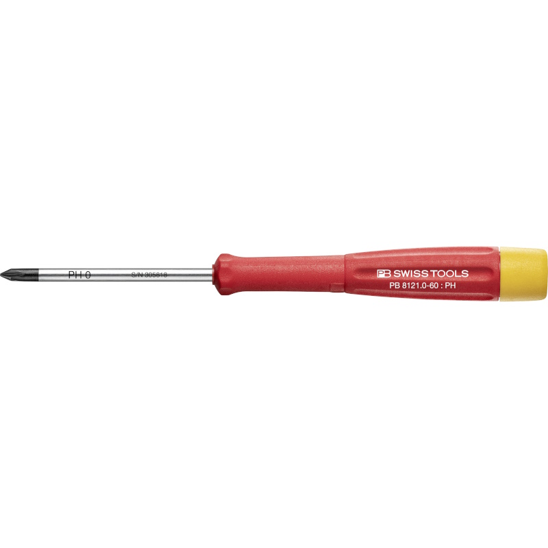 PB Swiss Tools 8121.0-60 Electronics screwdriver, Phillips, PH0