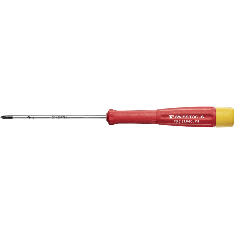 PB Swiss Tools 8121.0-80 Electronics screwdriver, Phillips, PH0