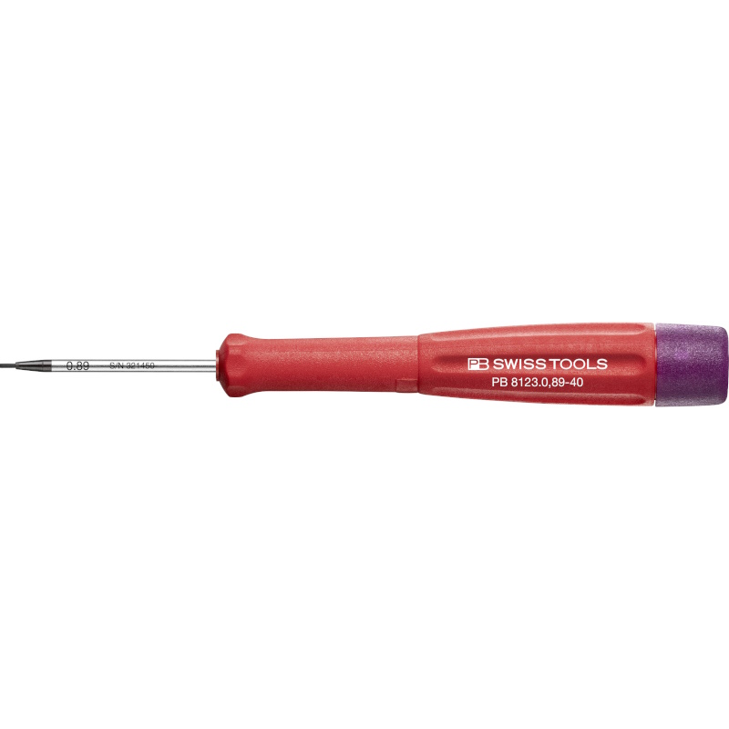PB Swiss Tools 8123.0,89-40 Electronics screwdriver, Inbus, 0,89 mm