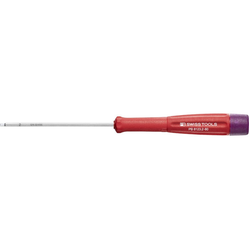 PB Swiss Tools 8123.2-80 Electronics screwdriver, Inbus, 2,0 mm