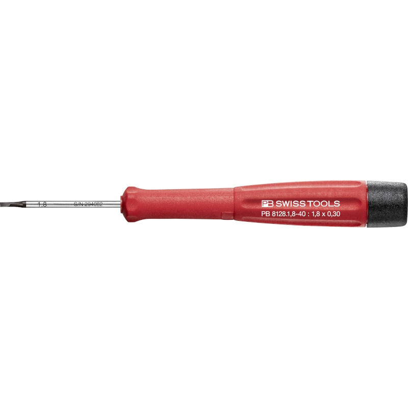 PB Swiss Tools 8128.1,8-40 Electronics screwdriver, slotted, 1,8 mm