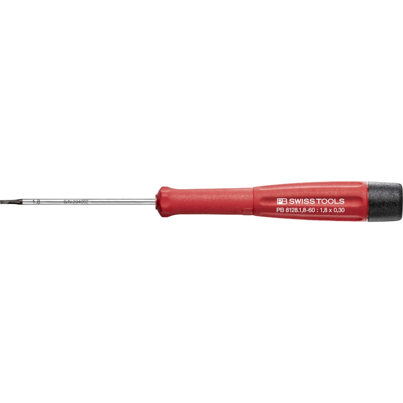 PB Swiss Tools 8128.1,8-60 Electronics screwdriver, slotted, 1,8 mm